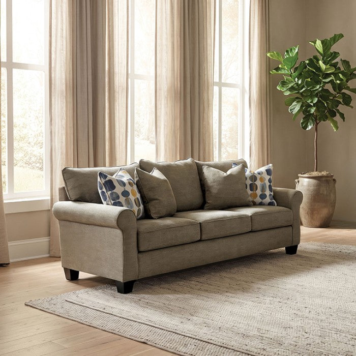 Upton Cafe Brown Sofa by Furniture of America at Eve Furniture