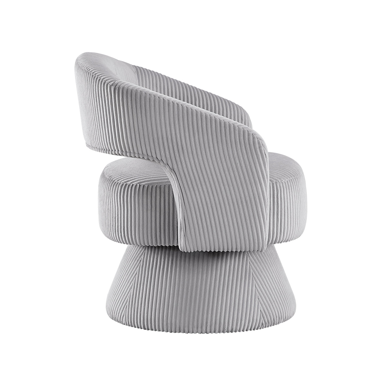 Upton Gray Swivel Accent Chair by Homelegance at Eve Furniture