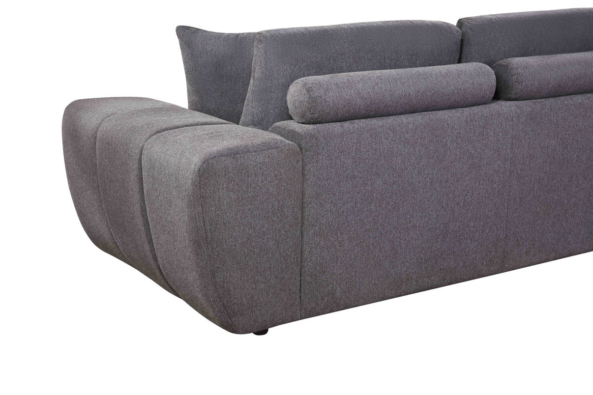 Uptown Grey 2-Piece Sectional by New Era Innovations at Eve Furniture