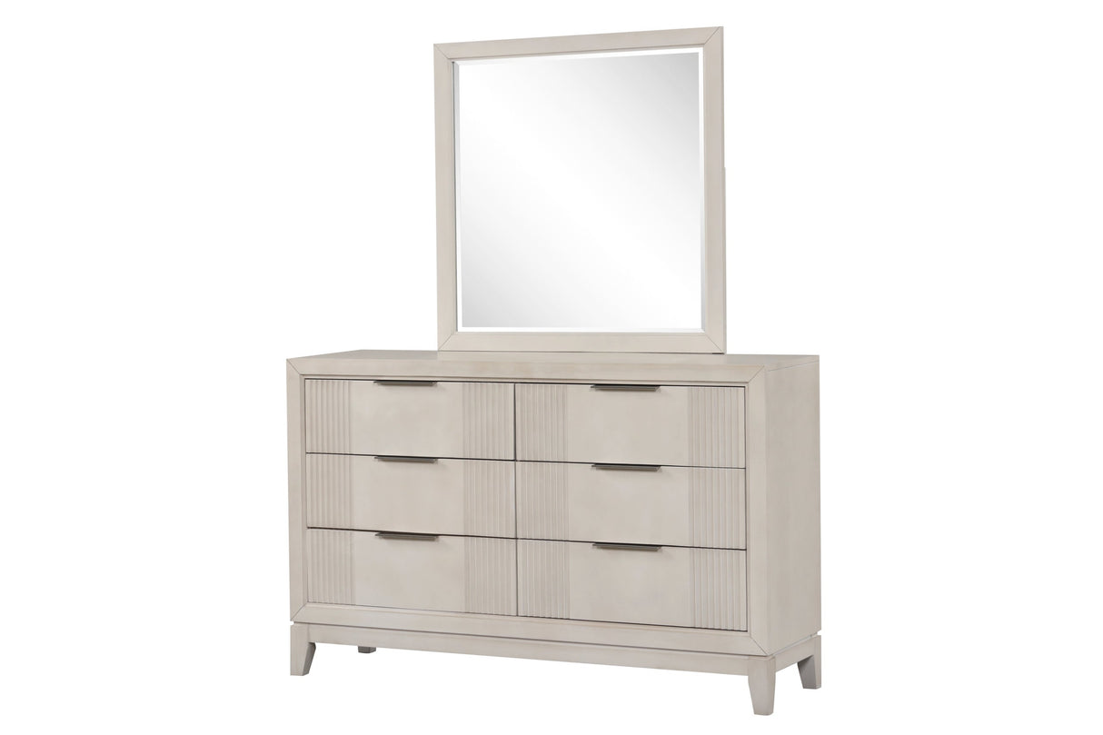 Uptown Beige/Cream LED Bedroom Set by Happy Homes at Eve Furniture