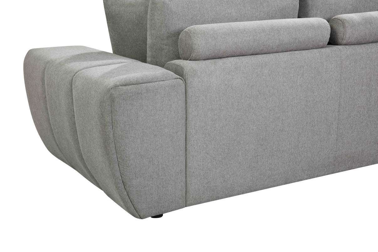 Uptown Lt.Grey 2-Piece Sectional by New Era Innovations at Eve Furniture
