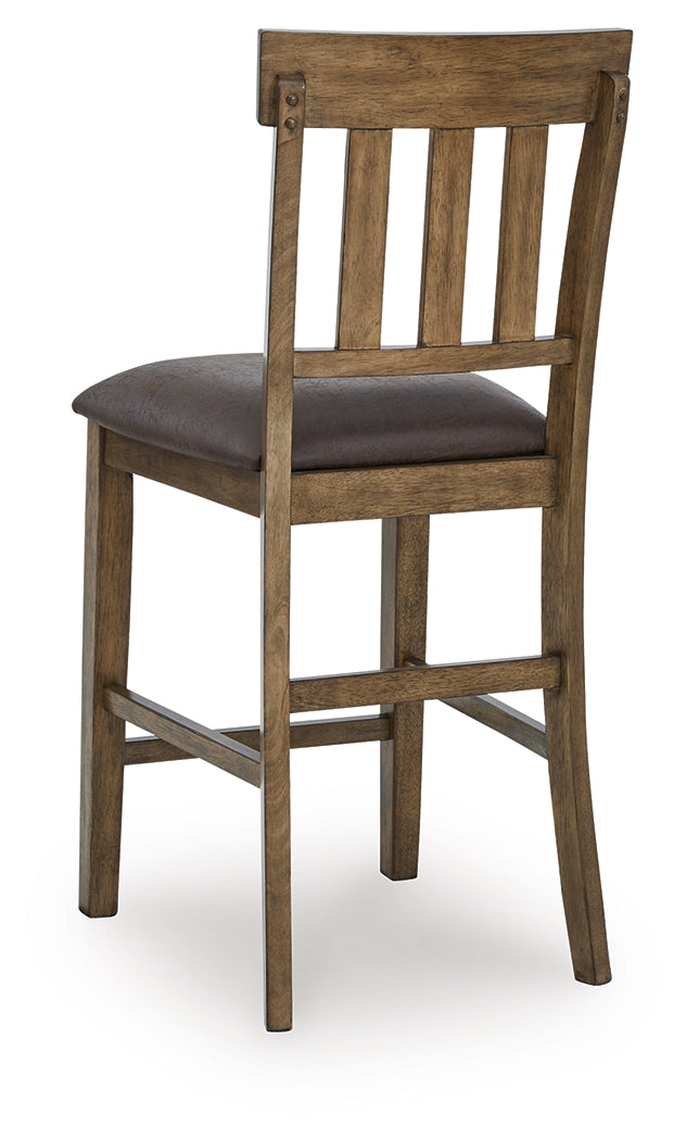 Urbinforte Light Brown Counter Height Barstool, Set of 2 by ASHLEY FURNITURE at Eve Furniture