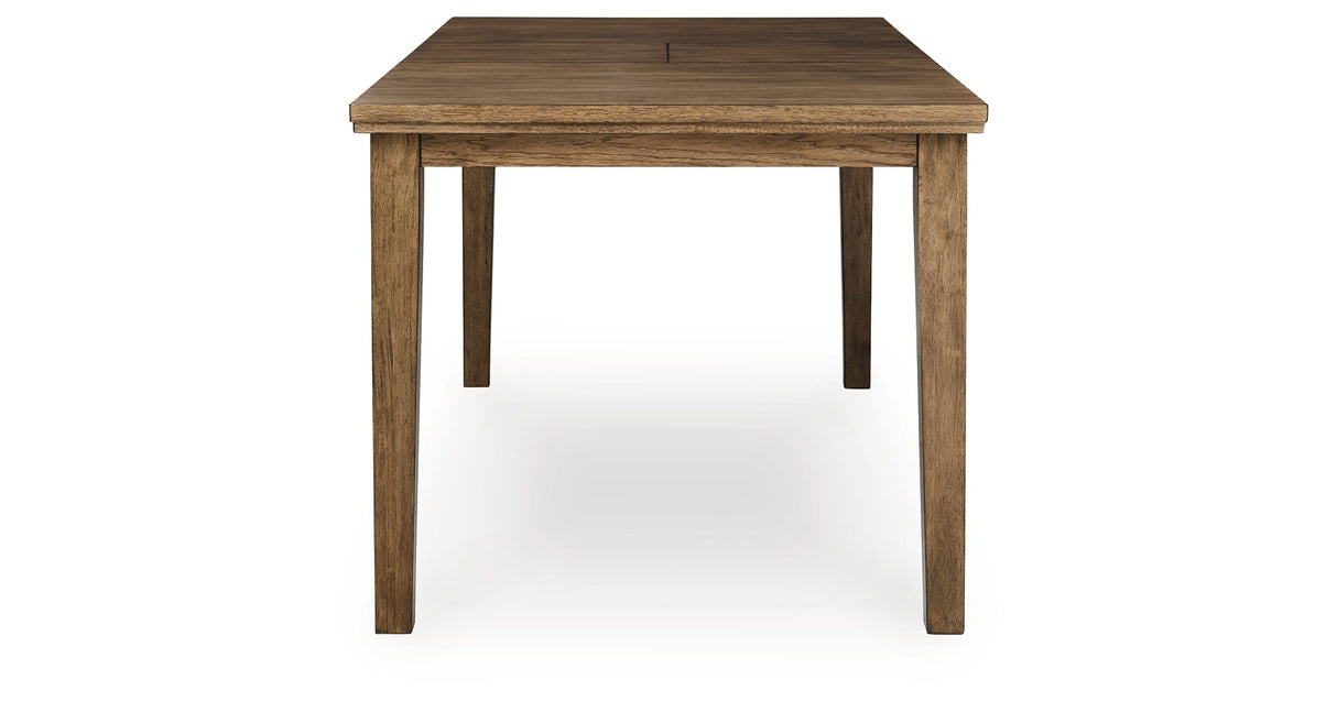 Urbinforte Light Brown Counter Height Dining Extension Table by ASHLEY FURNITURE at Eve Furniture