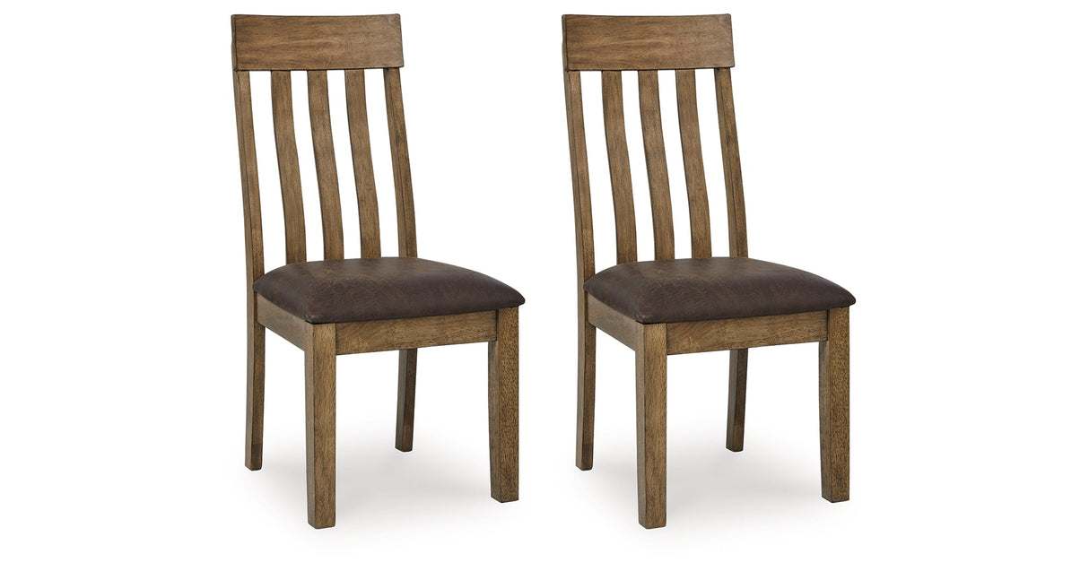 Urbinforte Light Brown Dining Chair, Set of 2 by ASHLEY FURNITURE at Eve Furniture