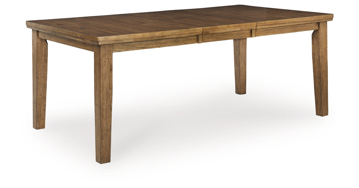 Urbinforte Light Brown Dining Extension Table by ASHLEY FURNITURE at Eve Furniture