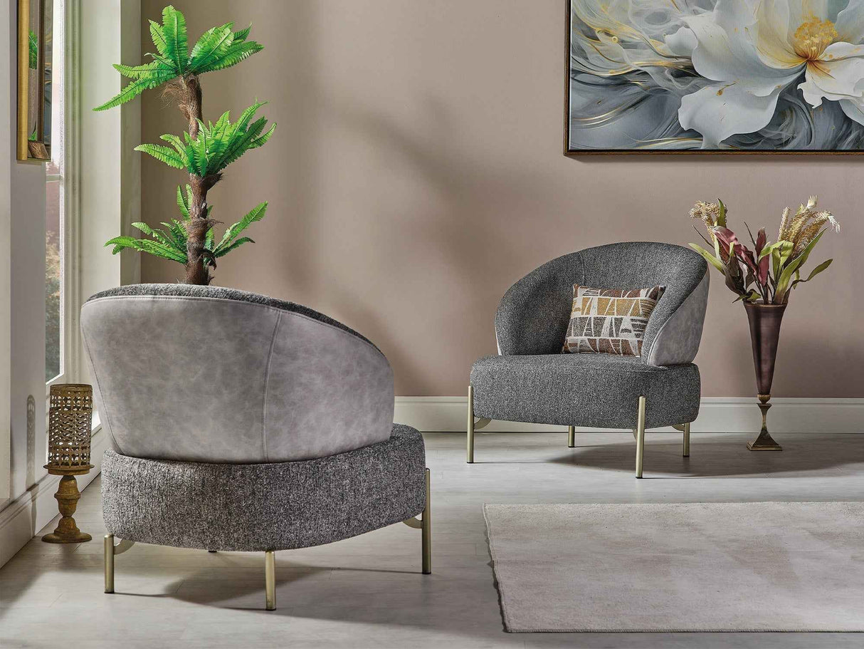 Urla Chair Grey by Furnia at Eve Furniture