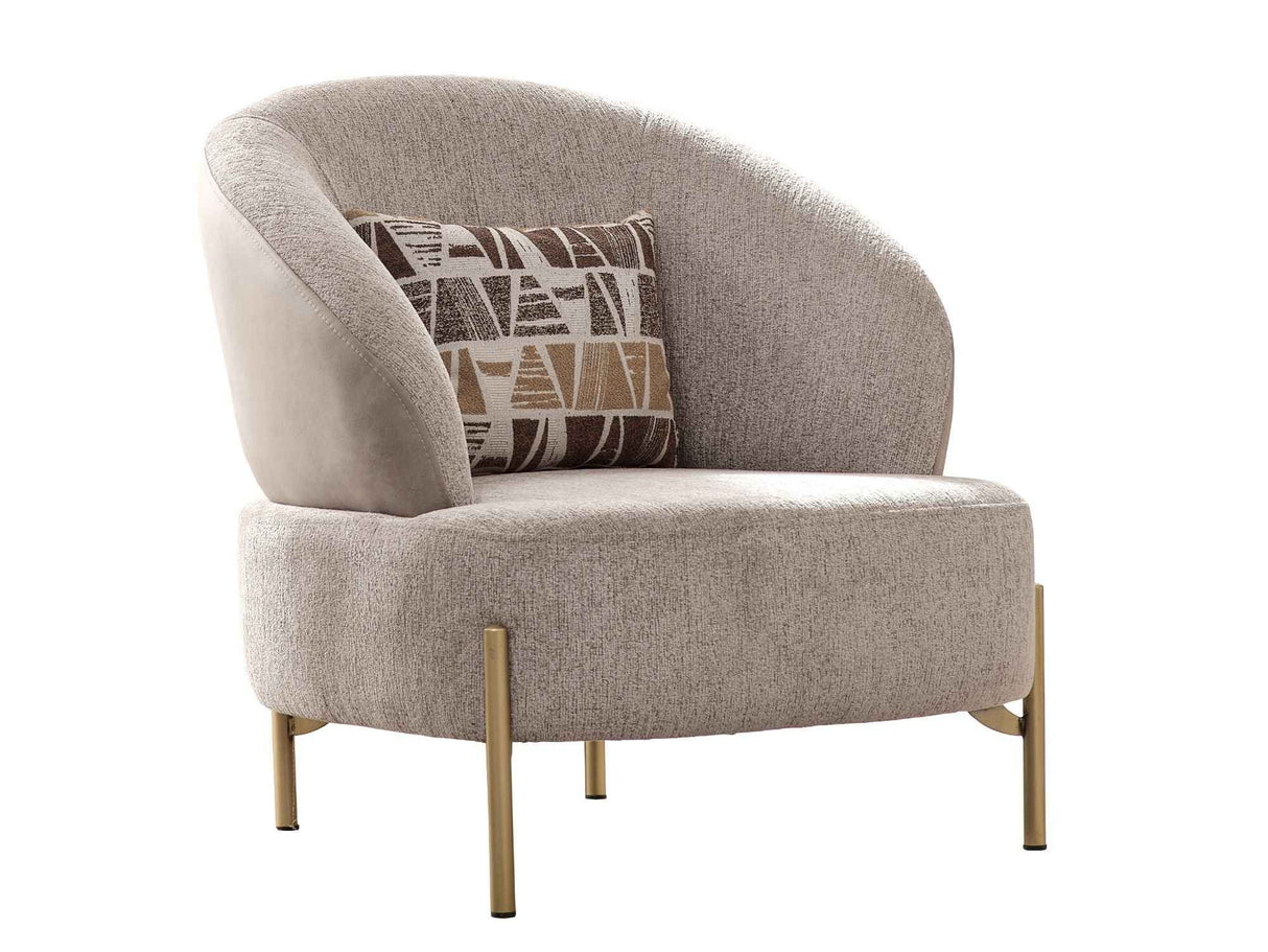 Urla Cream Chair by Furnia at Eve Furniture