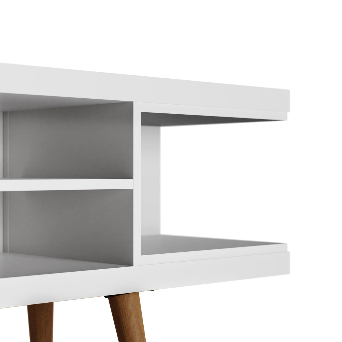 Utopia 70.47 TV Stand in White Matte by Manhattan Comfort at Eve Furniture