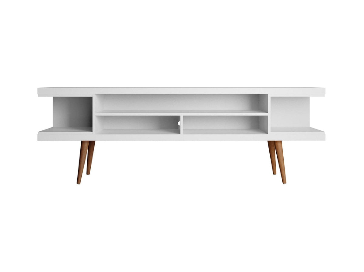 Utopia 70.47 TV Stand in White Matte by Manhattan Comfort at Eve Furniture