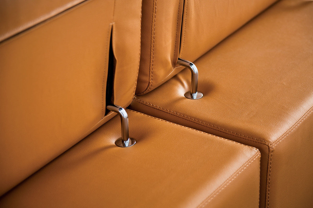 Vadso Tangerine Sectional with Left Chaise