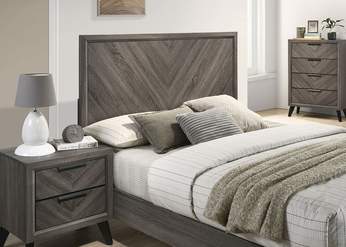 Vagan Gray King Bed by Furniture of America at Eve Furniture