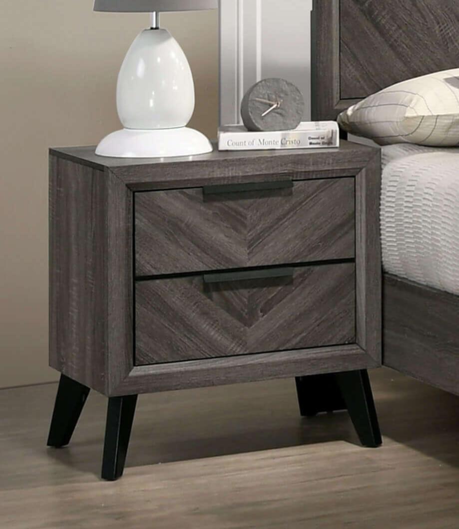 Vagan Gray Night Stand by Furniture of America at Eve Furniture