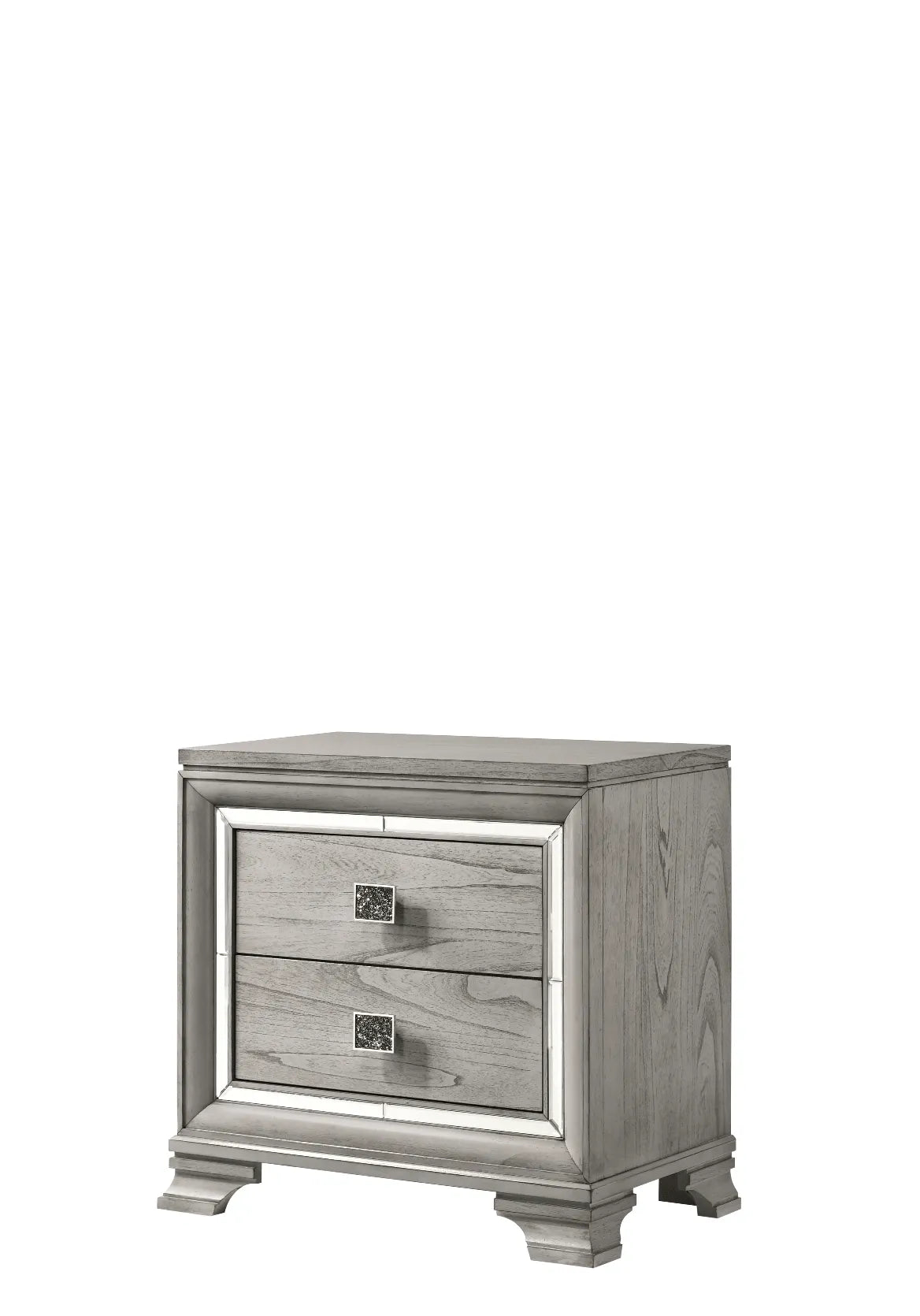 Vail Gray Nightstand by Crown Mark at Eve Furniture