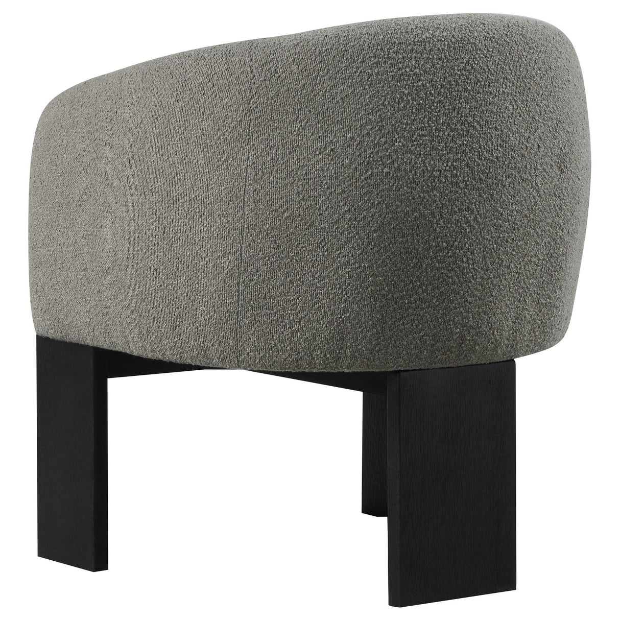 Valdez Brown Boucle Upholstered Barrel Back Accent Chair by Coaster at Eve Furniture