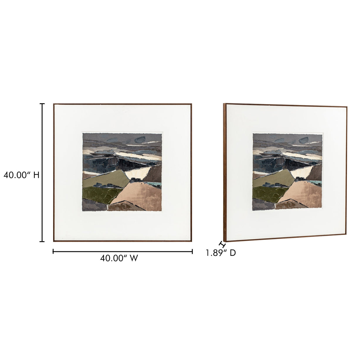 Vale Multicolor Framed Painting by Moe's Home at Eve Furniture