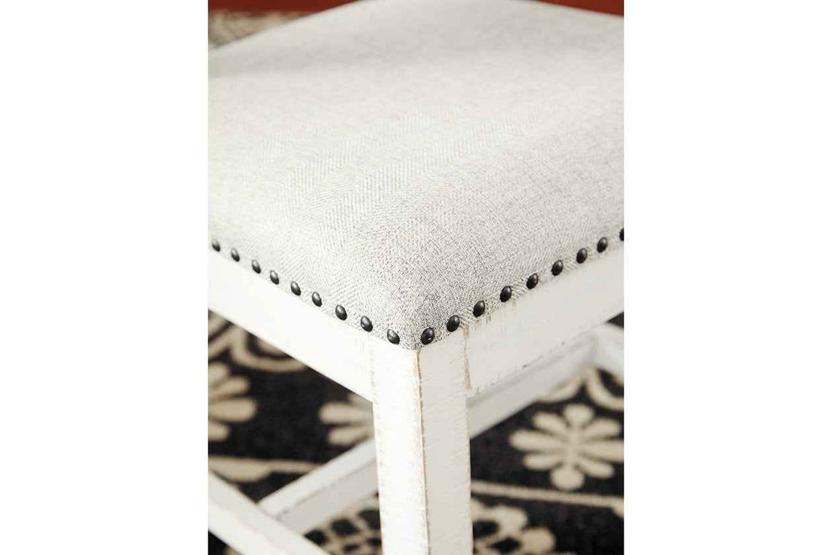 Valebeck Beige & White Dining Chair, Set of 2 by Ashley at Eve Furniture