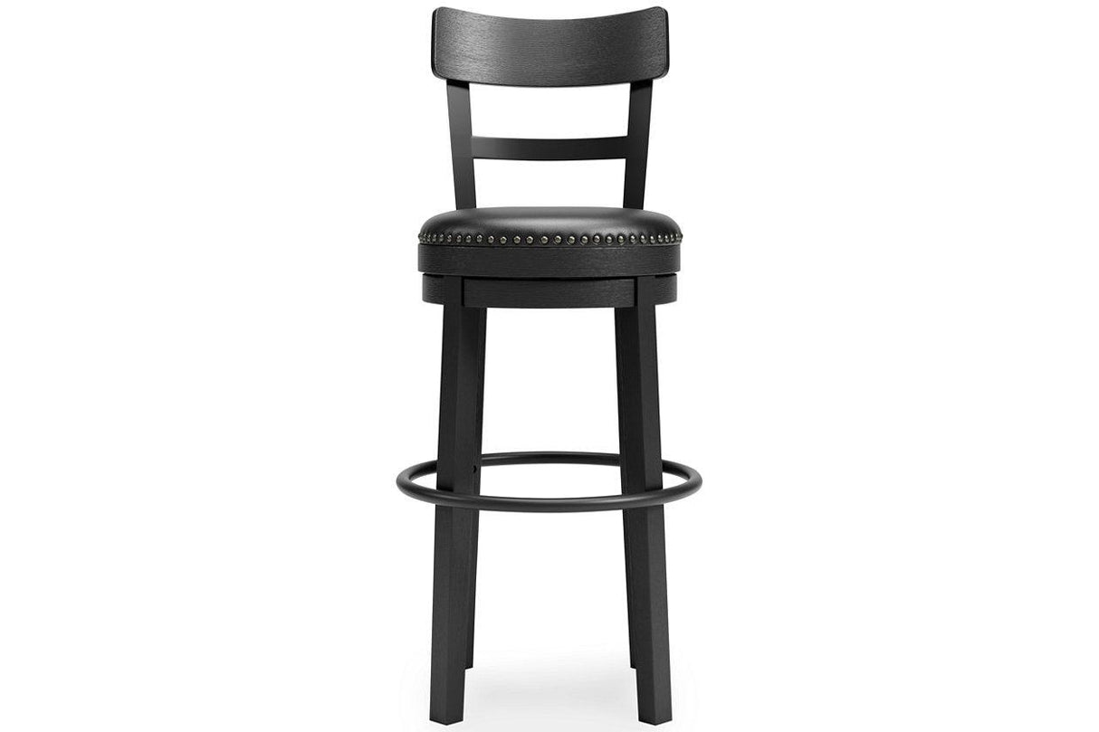 Valebeck Black Bar Height Barstool by Ashley at Eve Furniture