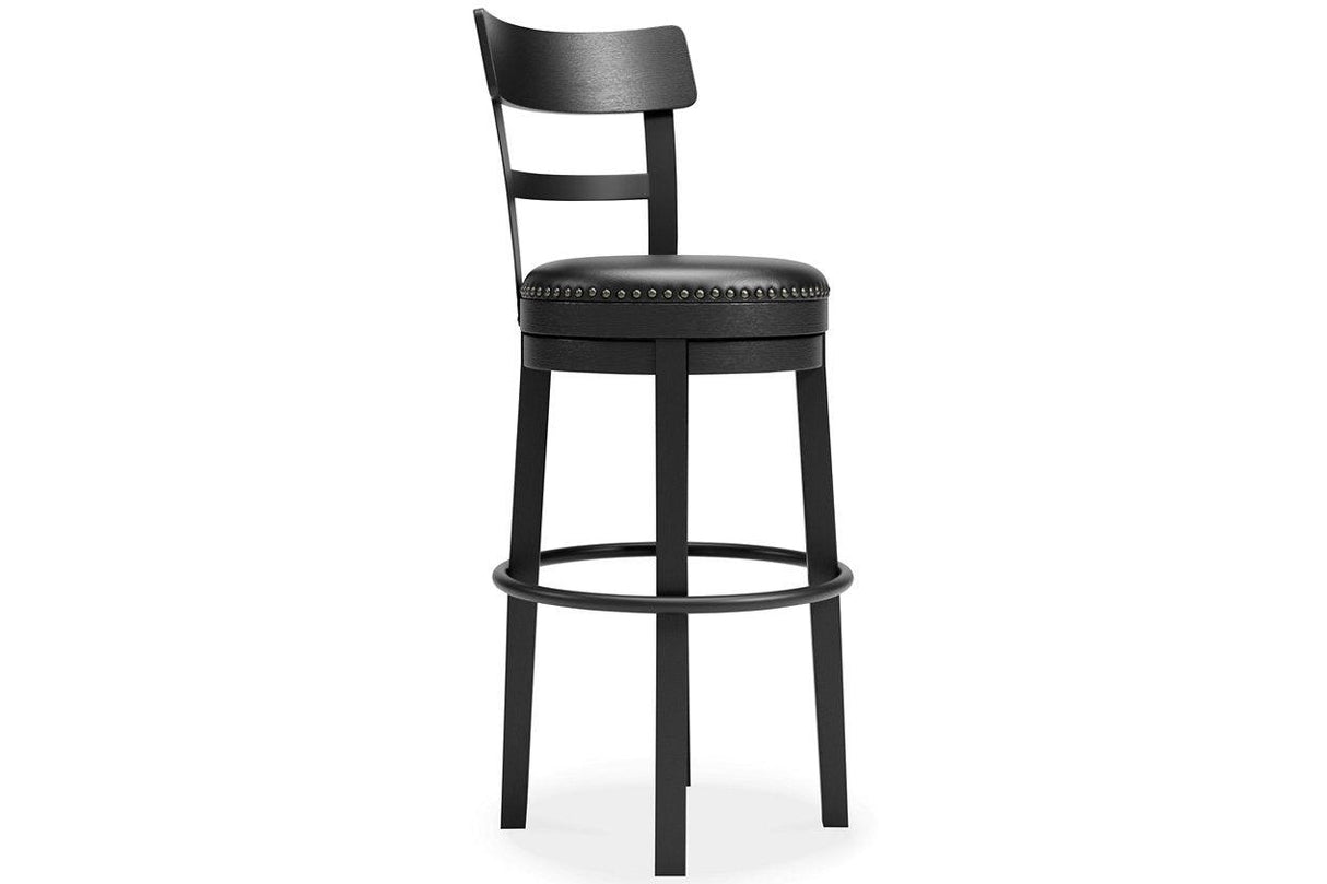 Valebeck Black Bar Height Barstool by Ashley at Eve Furniture