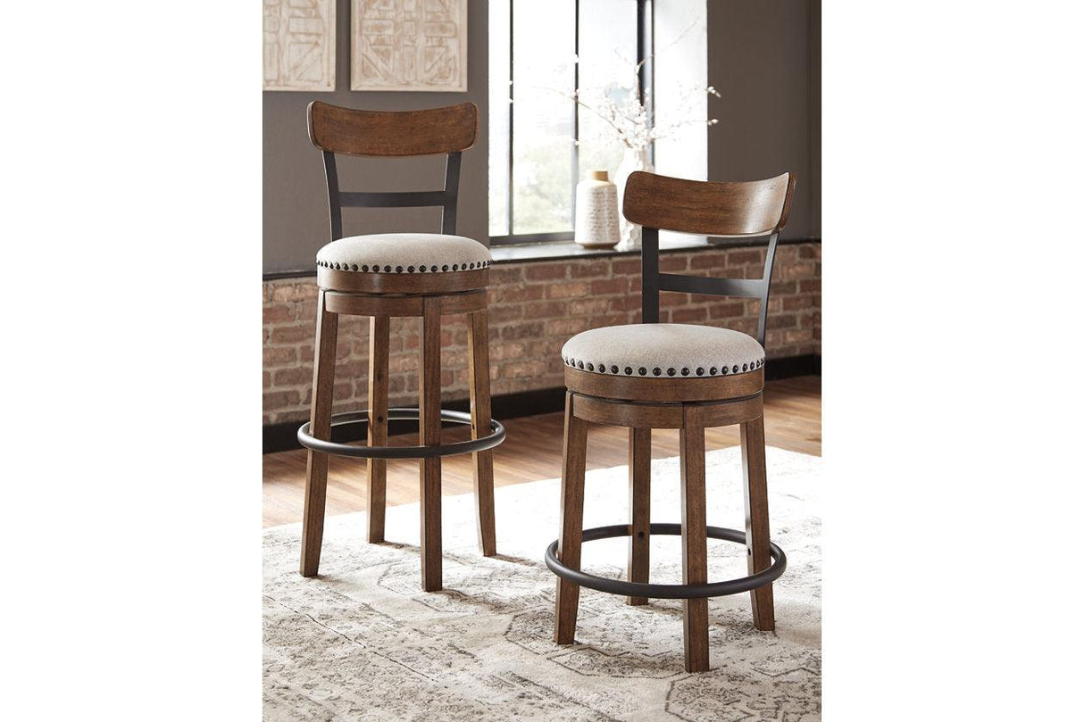 Valebeck Brown Bar Height Barstool by Ashley at Eve Furniture