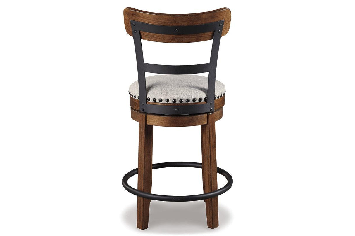 Valebeck Brown Counter Height Barstool by Ashley at Eve Furniture