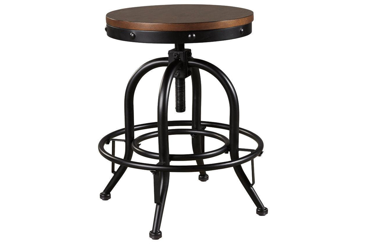 Valebeck Brown/Black Counter Height Barstool, Set of 2 by Ashley at Eve Furniture