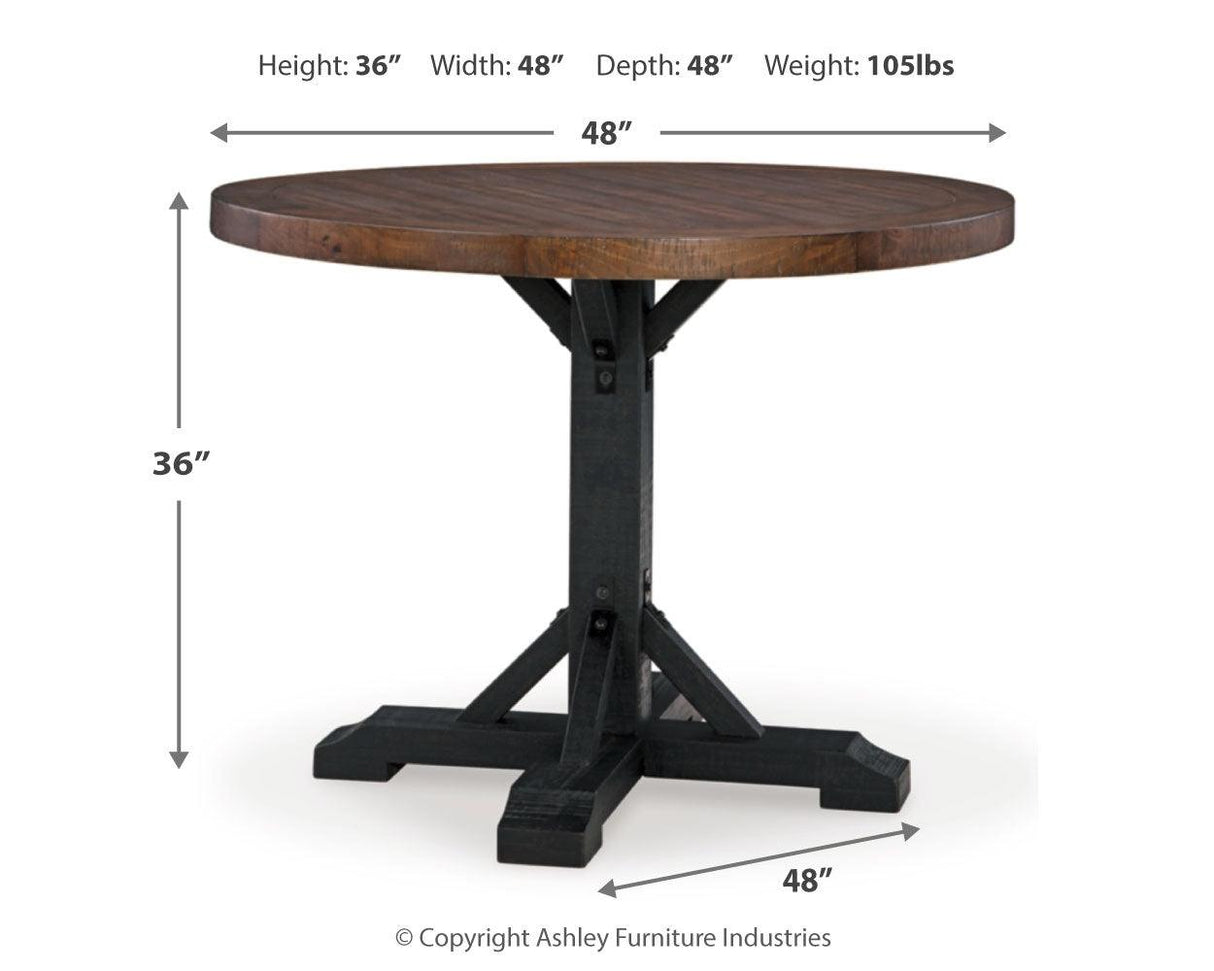 Valebeck Counter Height Dining Table and 4 Barstools with Storage in Multi by Ashley at Eve Furniture