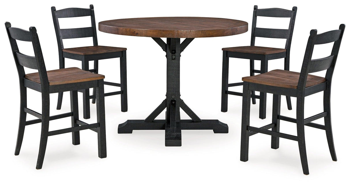 Valebeck Multi Counter Height 5-Piece Dining Room Set by Ashley at Eve Furniture