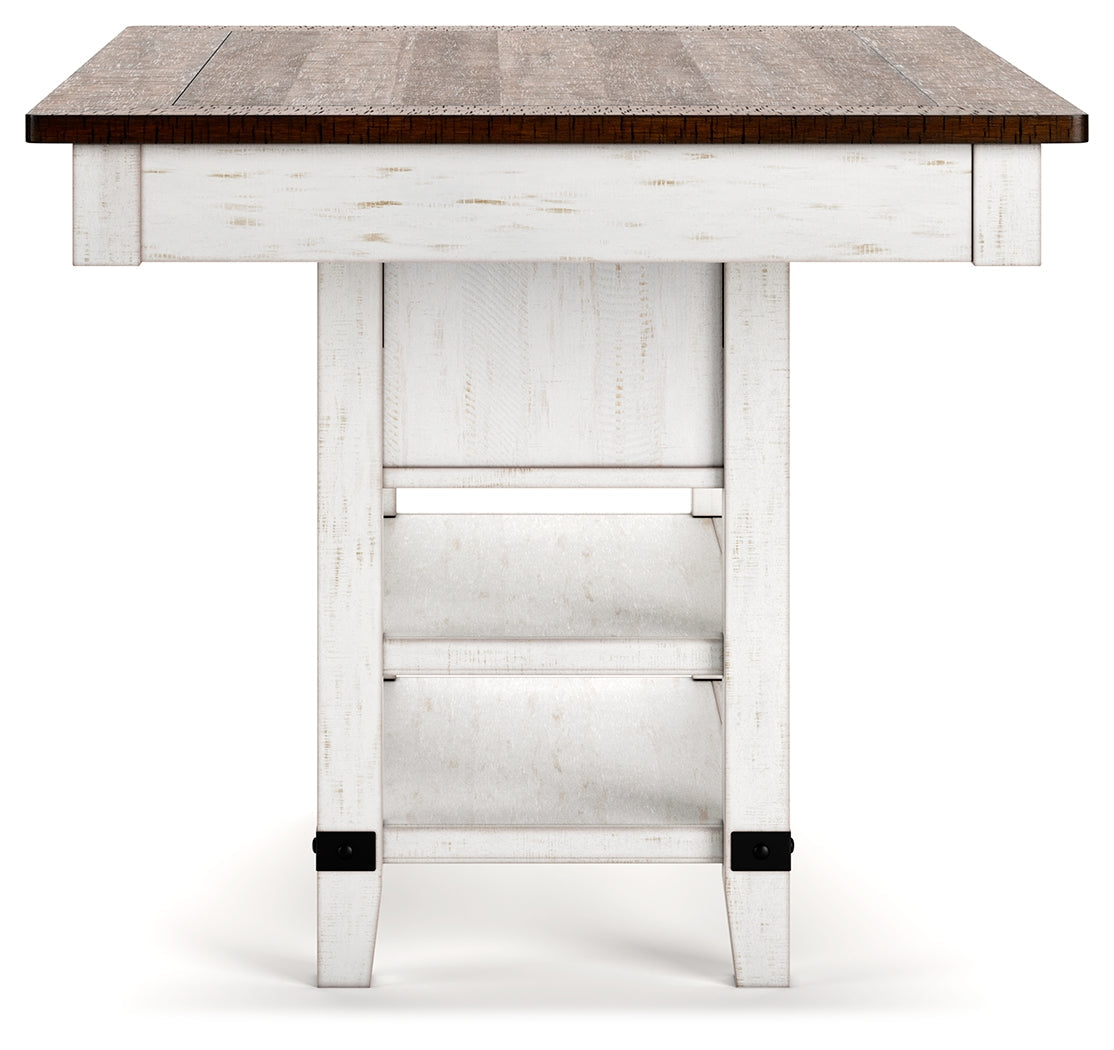Valebeck White & Brown Counter Height Set by Ashley at Eve Furniture