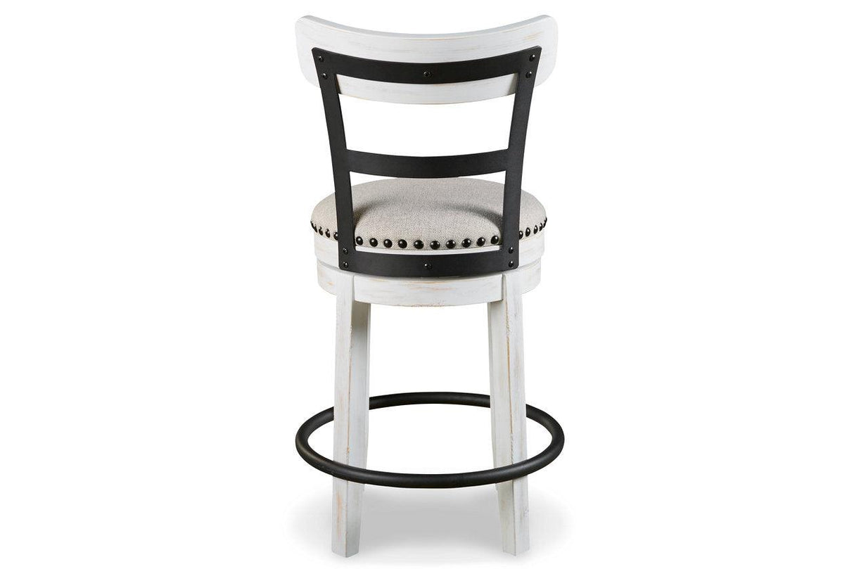 Valebeck White Counter Height Barstool by Ashley at Eve Furniture