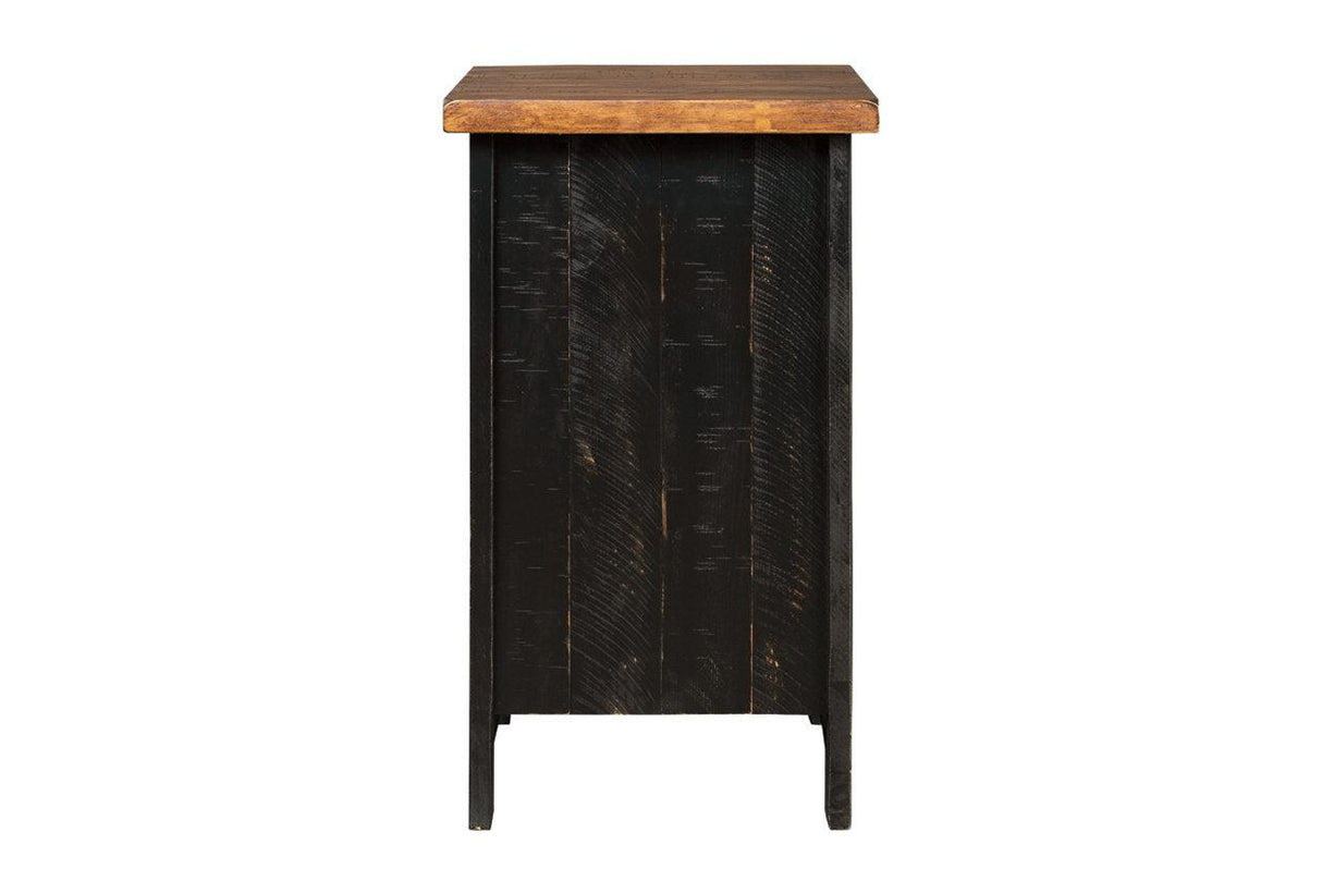Valebeck Black/Brown Chairside End Table by Ashley at Eve Furniture