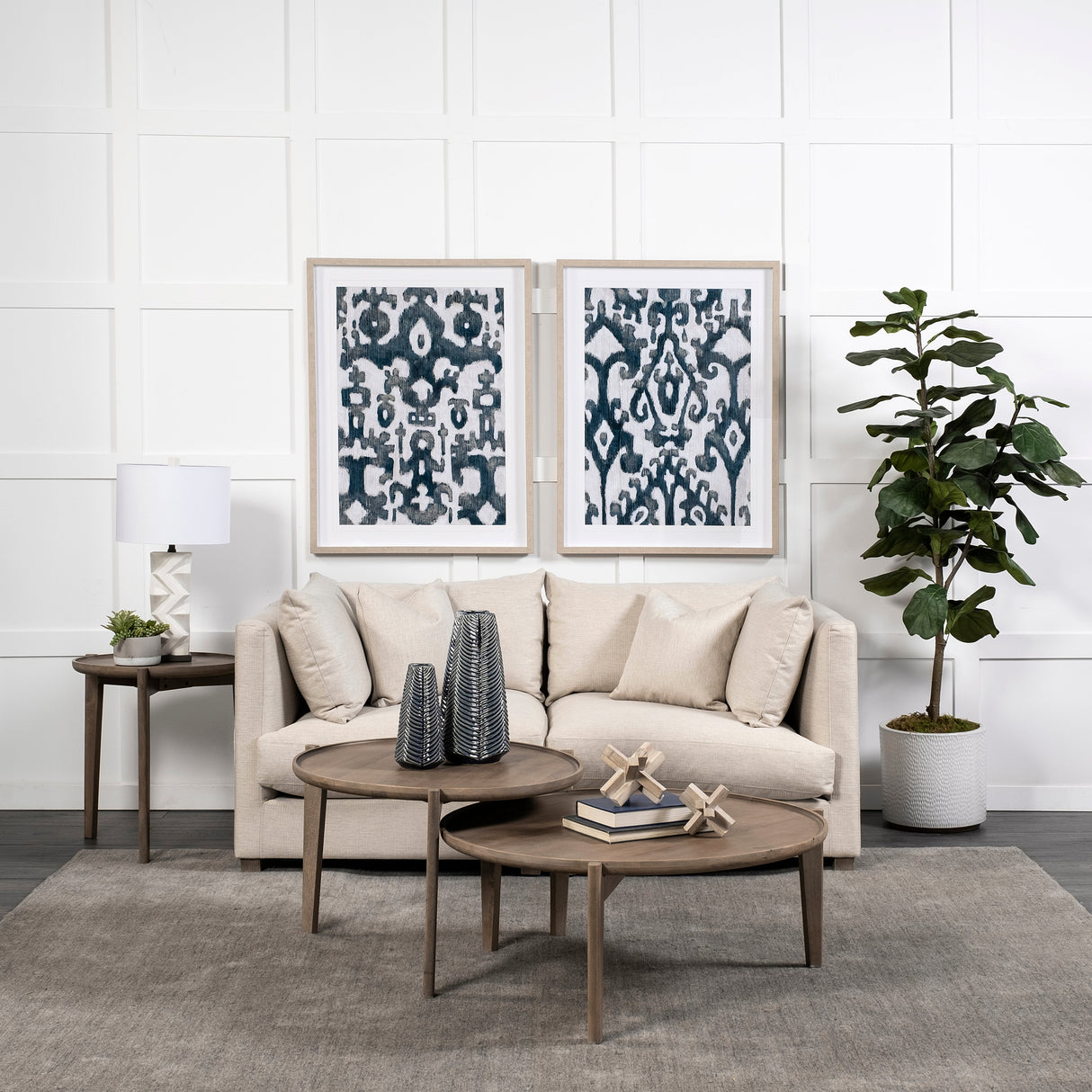 Valence 2 Piece Beige Modular Loveseat by Mercana at Eve Furniture