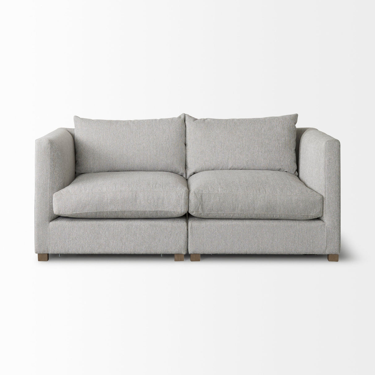 Valence 2 Piece Light Gray Modular Sofa Set by Mercana at Eve Furniture