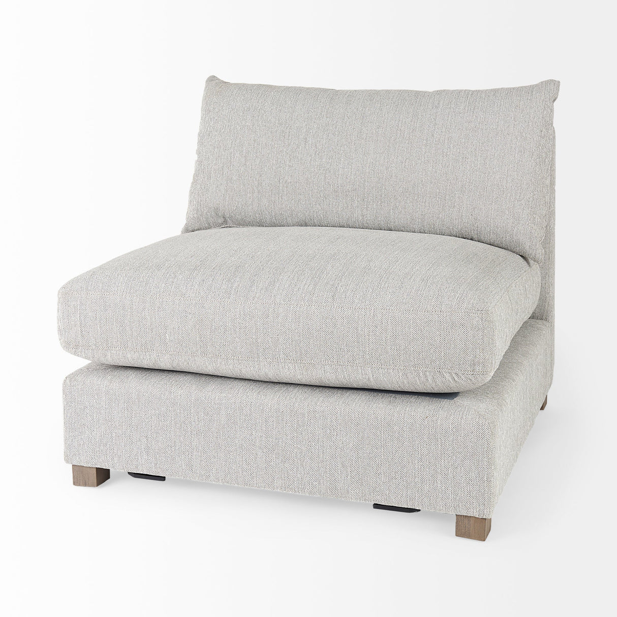 Valence 3 Piece Light Gray Modular Sofa Set by Mercana at Eve Furniture
