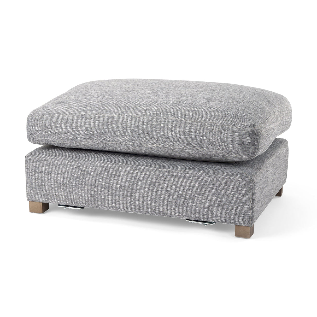 Valence 38.6L x 26.0W x 17.7H Castlerock Gray 2/3 Ottoman Sectional Piece by Mercana at Eve Furniture