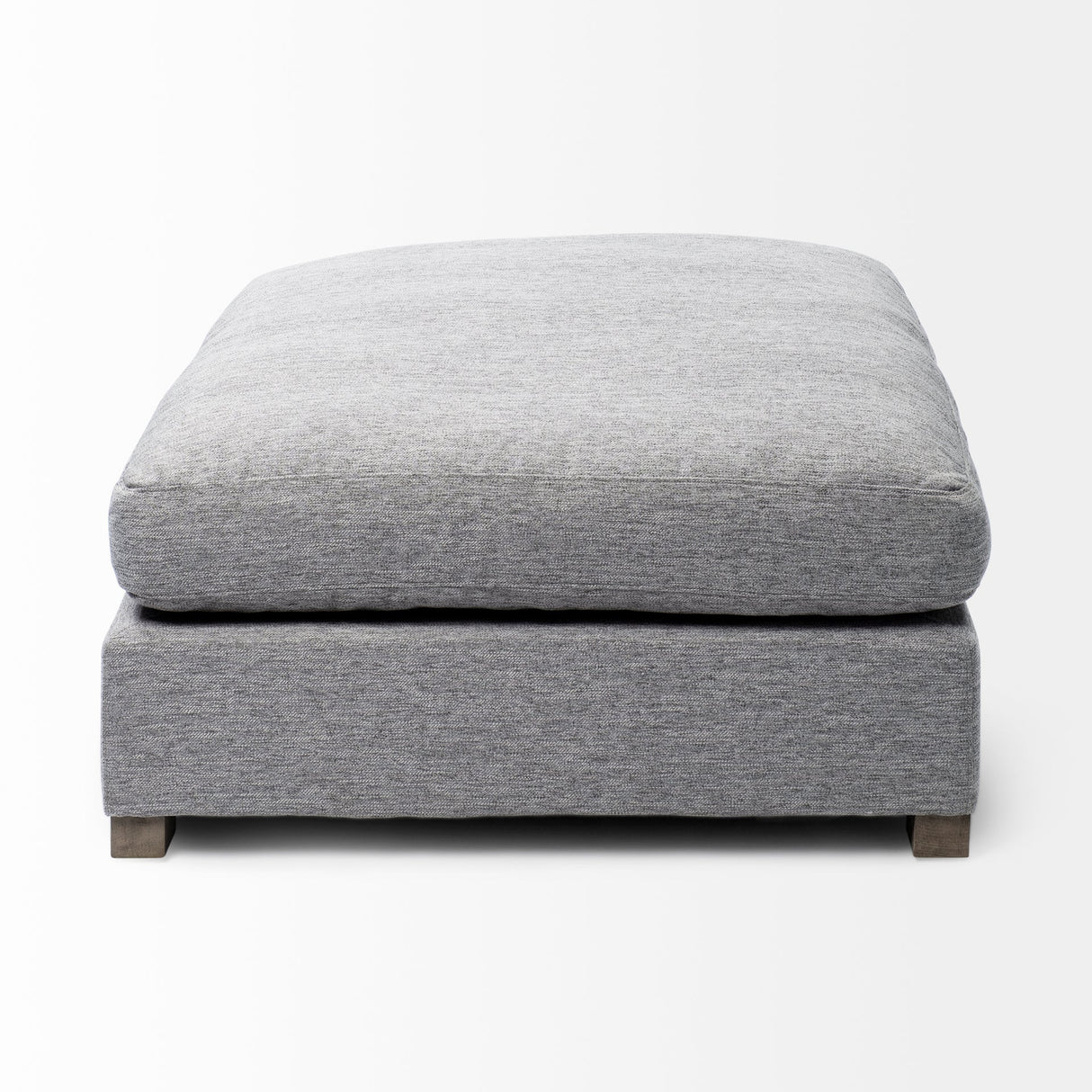 Valence 38.6L x 38.6W x 17.7H Castlerock Gray Full Size Ottoman Sectional Piece by Mercana at Eve Furniture