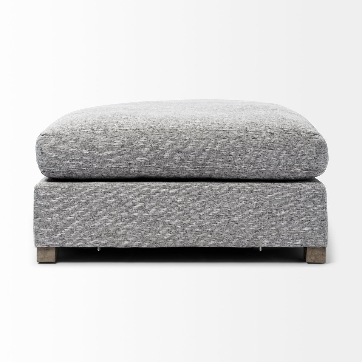 Valence 38.6L x 38.6W x 17.7H Castlerock Gray Full Size Ottoman Sectional Piece by Mercana at Eve Furniture