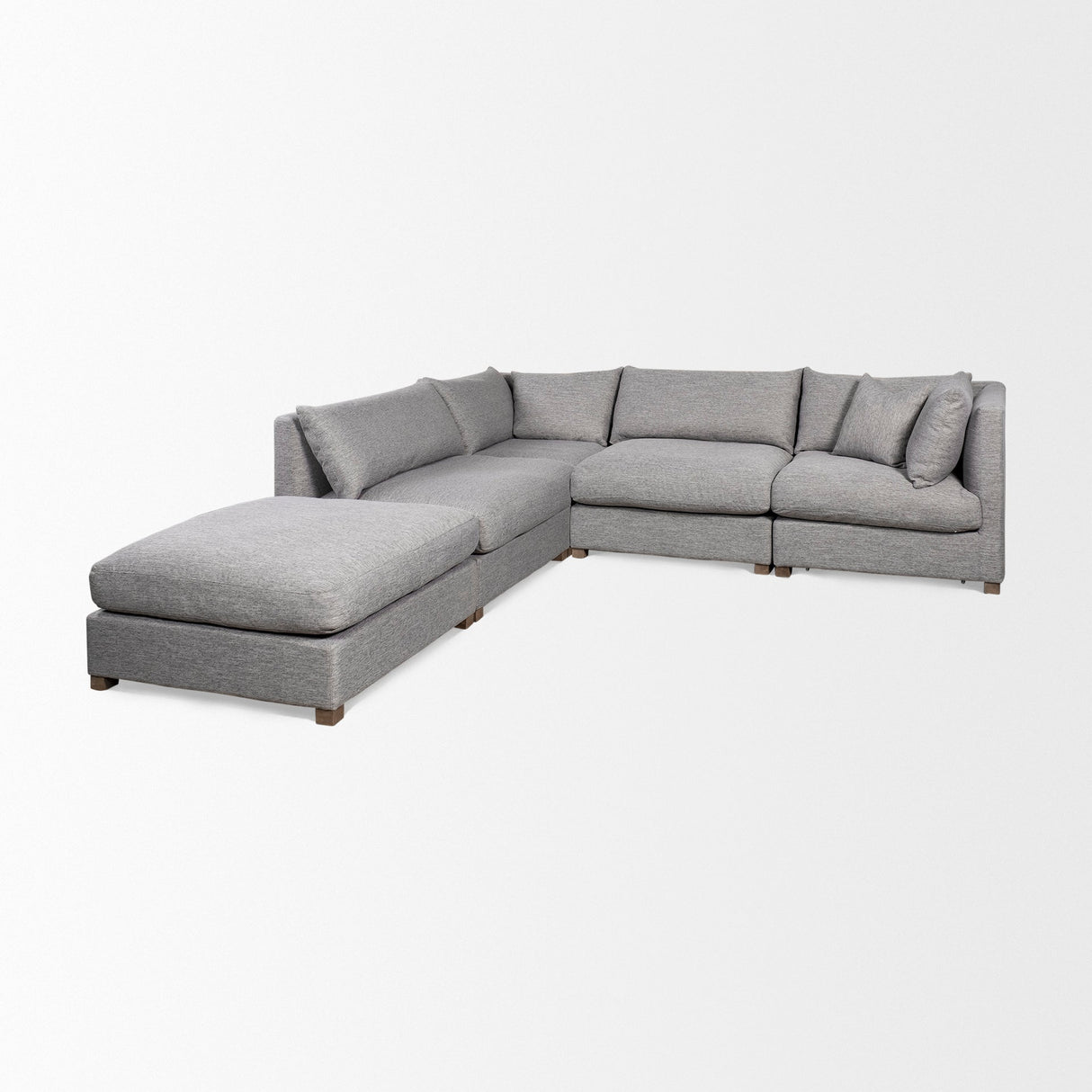 Valence Castlerock Gray Corner Sectional Piece by Mercana at Eve Furniture