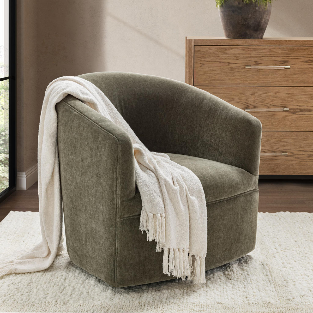 Valencia Swivel Accent Chair by Classic Home at Eve Furniture