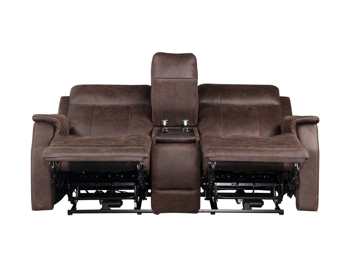 Valencia Walnut 3-Piece Dual Power Reclining Set by Steve Silver at Eve Furniture