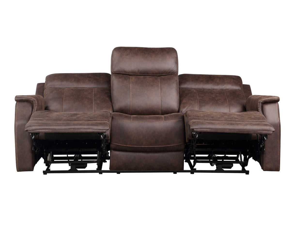 Valencia Walnut 3-Piece Dual Power Reclining Set by Steve Silver at Eve Furniture