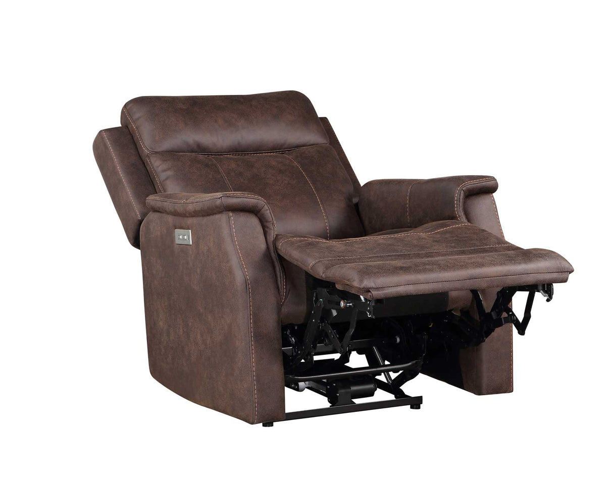 Valencia Walnut 3-Piece Dual Power Reclining Set by Steve Silver at Eve Furniture