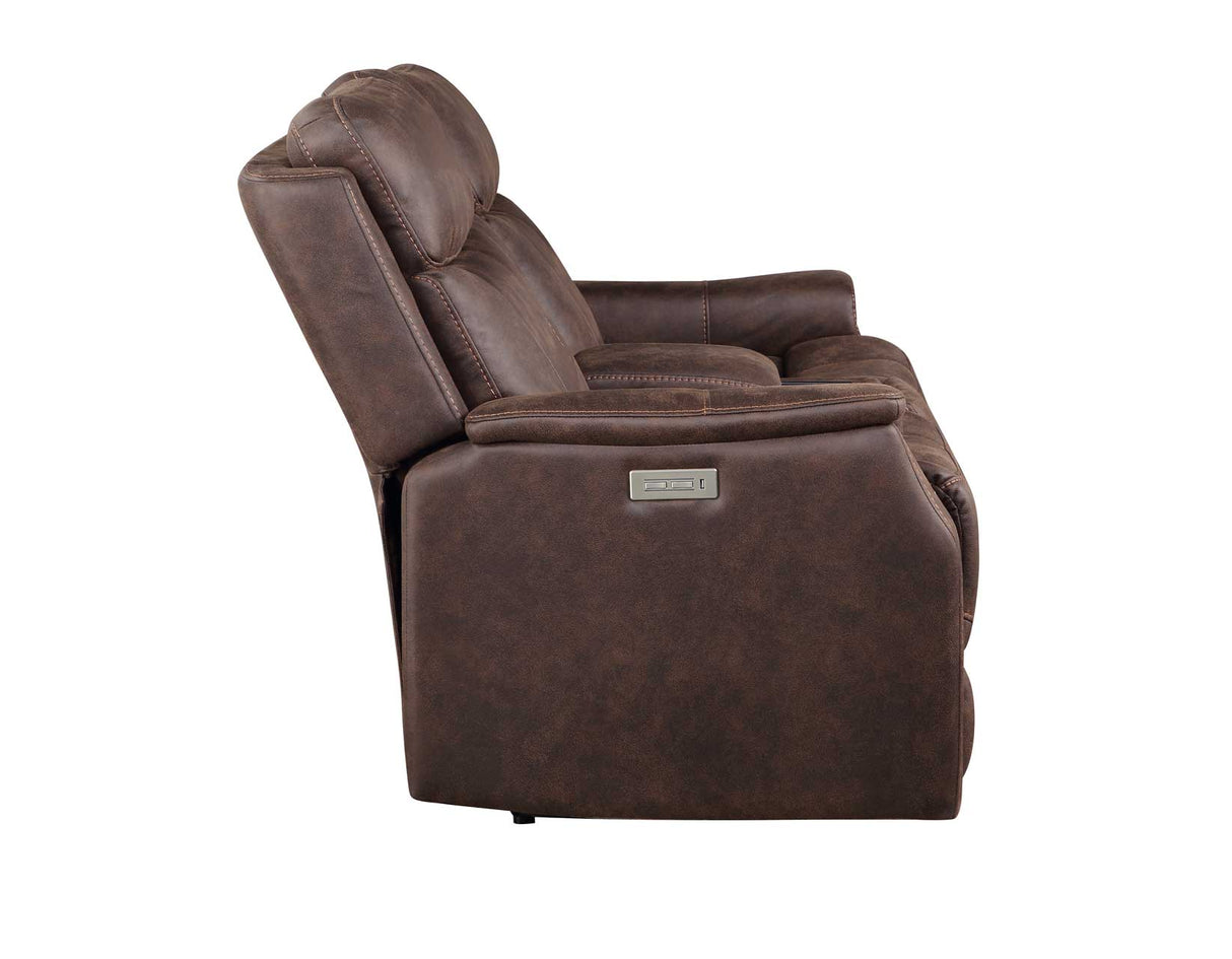 Valencia Walnut 3-Piece Dual Power Reclining Set by Steve Silver at Eve Furniture