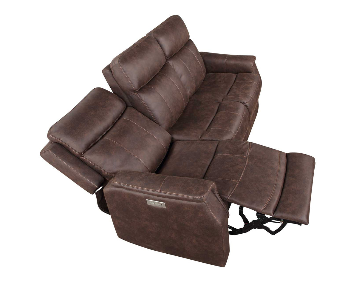 Valencia Walnut 3-Piece Dual Power Reclining Set by Steve Silver at Eve Furniture