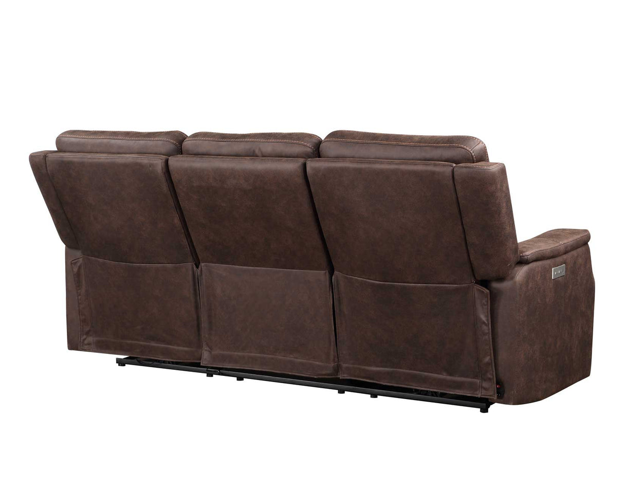 Valencia Walnut 3-Piece Dual Power Reclining Set by Steve Silver at Eve Furniture