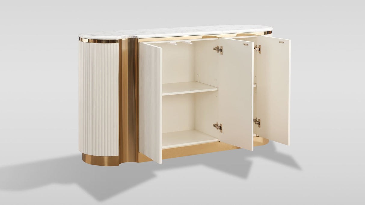 Valente Cream Sideboard by New Era Innovations at Eve Furniture