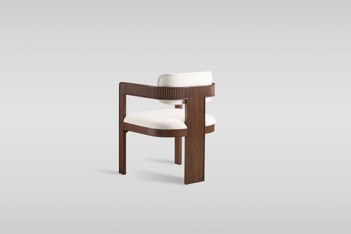 Valente (White/Walnut) Dining Room Set by New Era Innovations at Eve Furniture