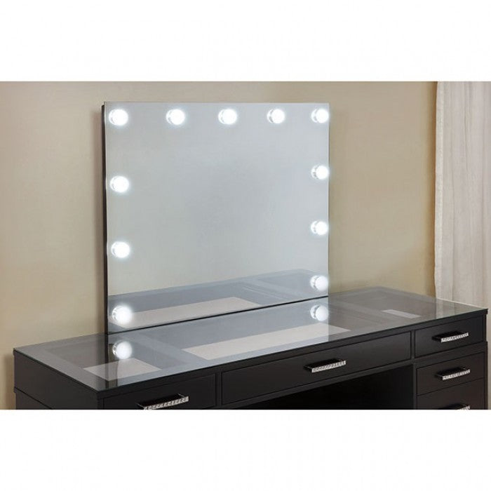 Valentina Obsidian Gray Vanity Set by Furniture of America at Eve Furniture