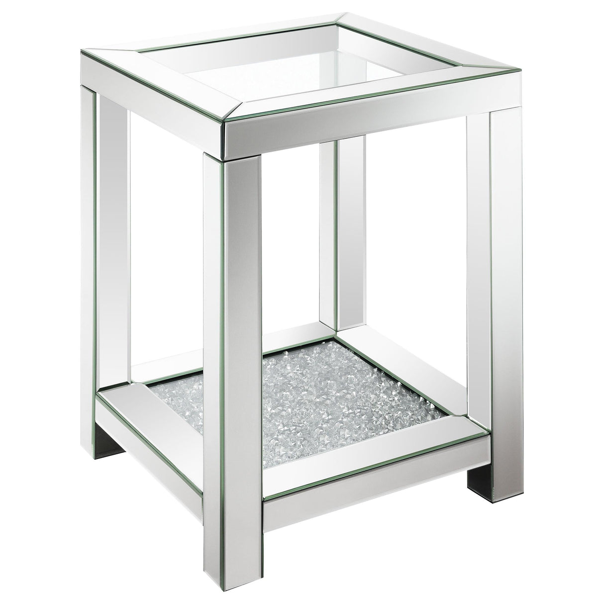 Valentina Silver 3-Piece Mirrored Coffee and End Table Set by Coaster at Eve Furniture