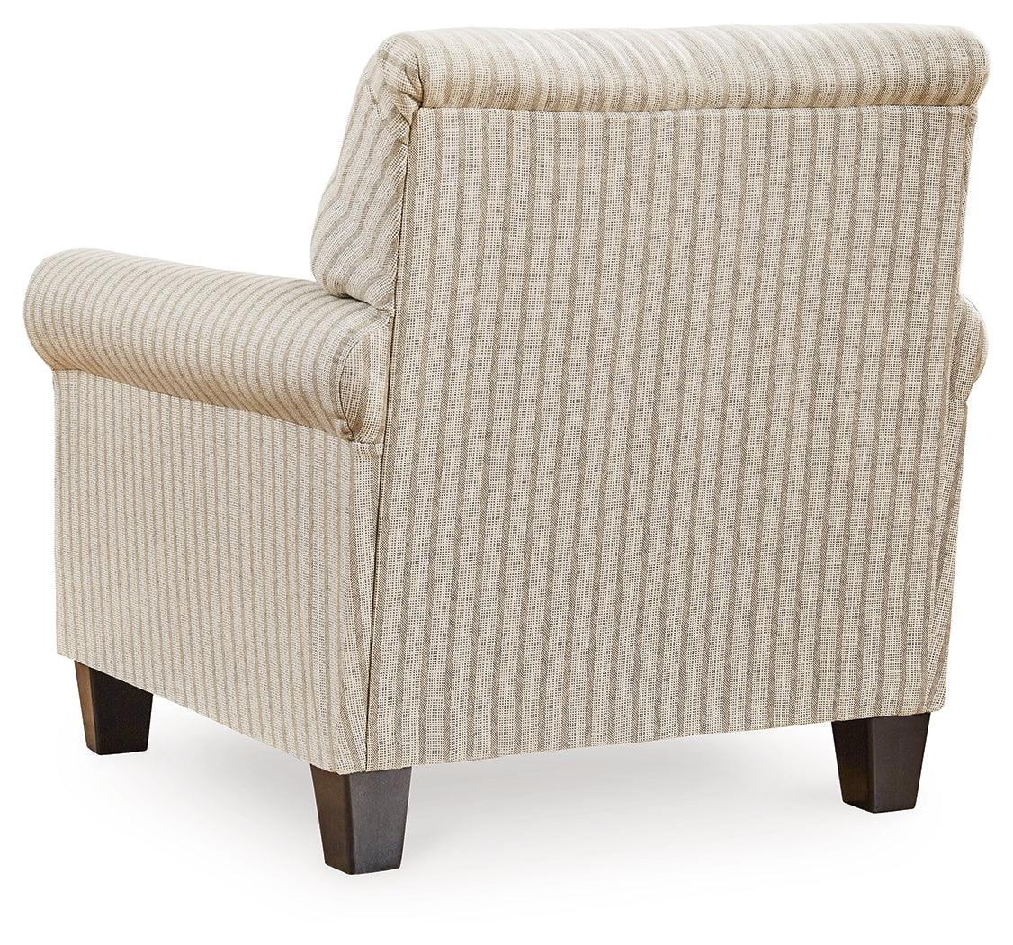 Valerani Sandstone Accent Chair by Ashley at Eve Furniture