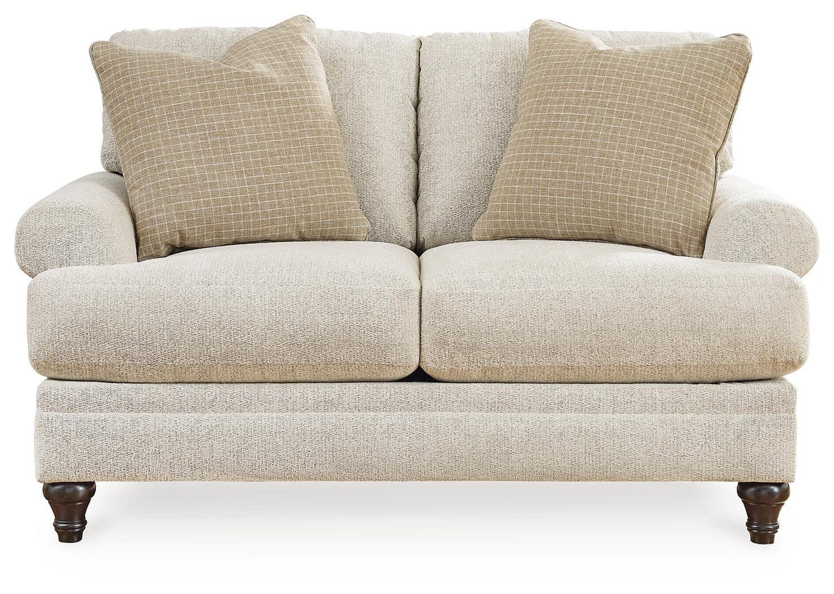 Valerani Sandstone Loveseat by Ashley at Eve Furniture